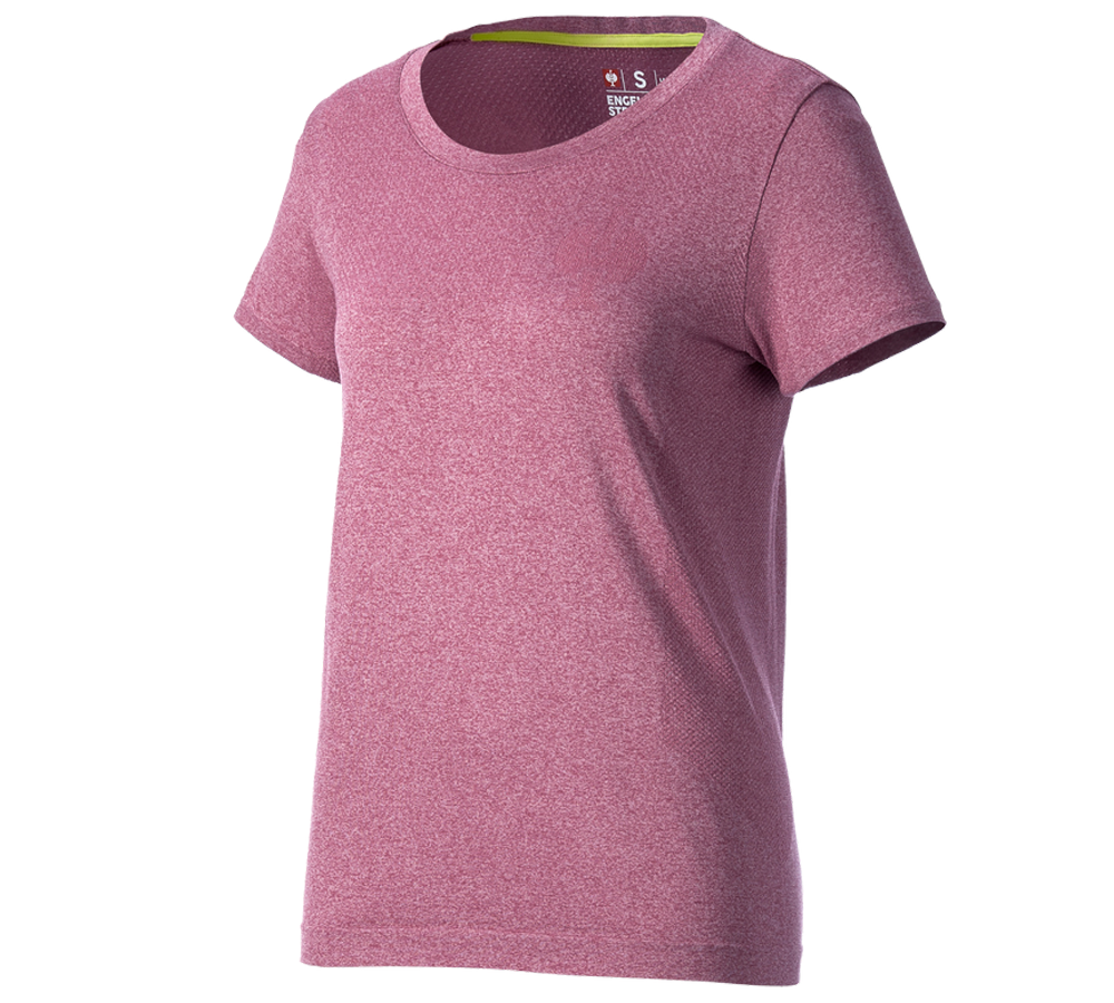 Kleding: T-Shirt seamless  e.s.trail, dames + tarapink melange