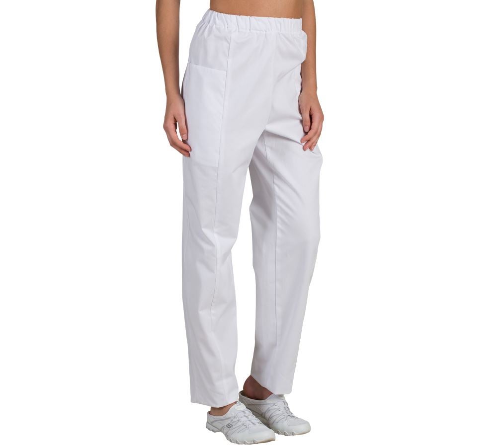 Pantalons de travail: Pantalon pour femme Gabi + blanc