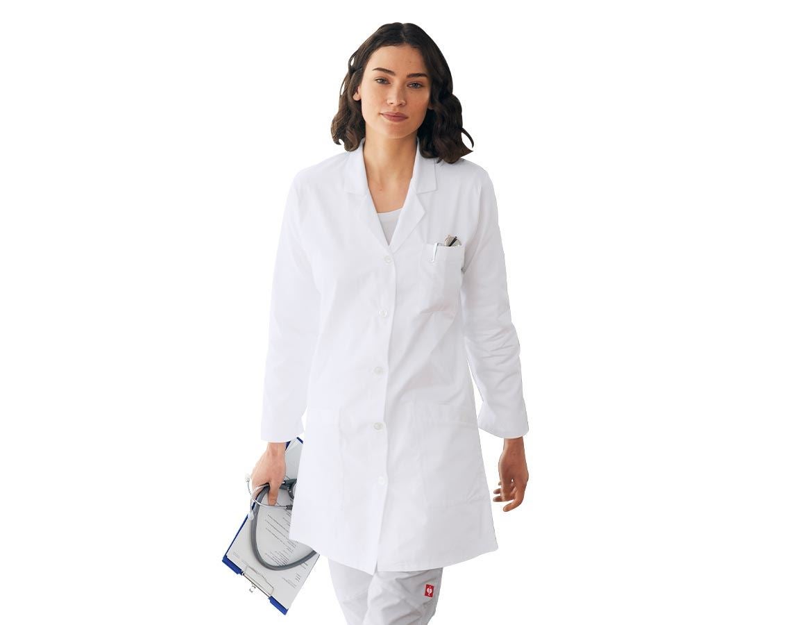 Sarraus de travail | Manteaux médicaux: Manteau professionnel Gerlinde + blanc
