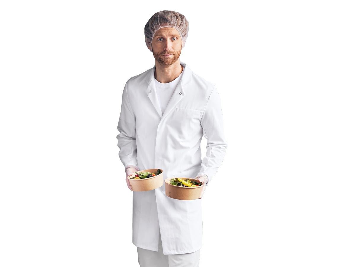 Sarraus de travail | Manteaux médicaux: Manteau professionnel HACCP + blanc