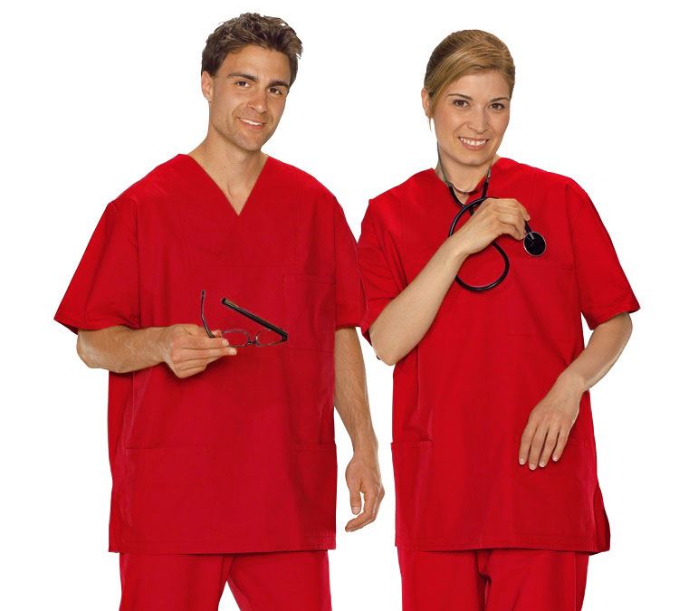 Bovenkleding: Operatiejas + rood