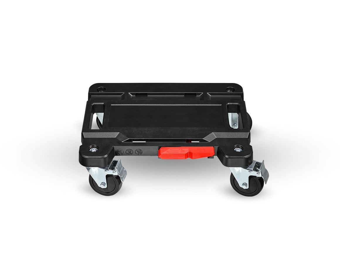 Gereedschapskoffers: STRAUSSbox Cart + zwart/rood