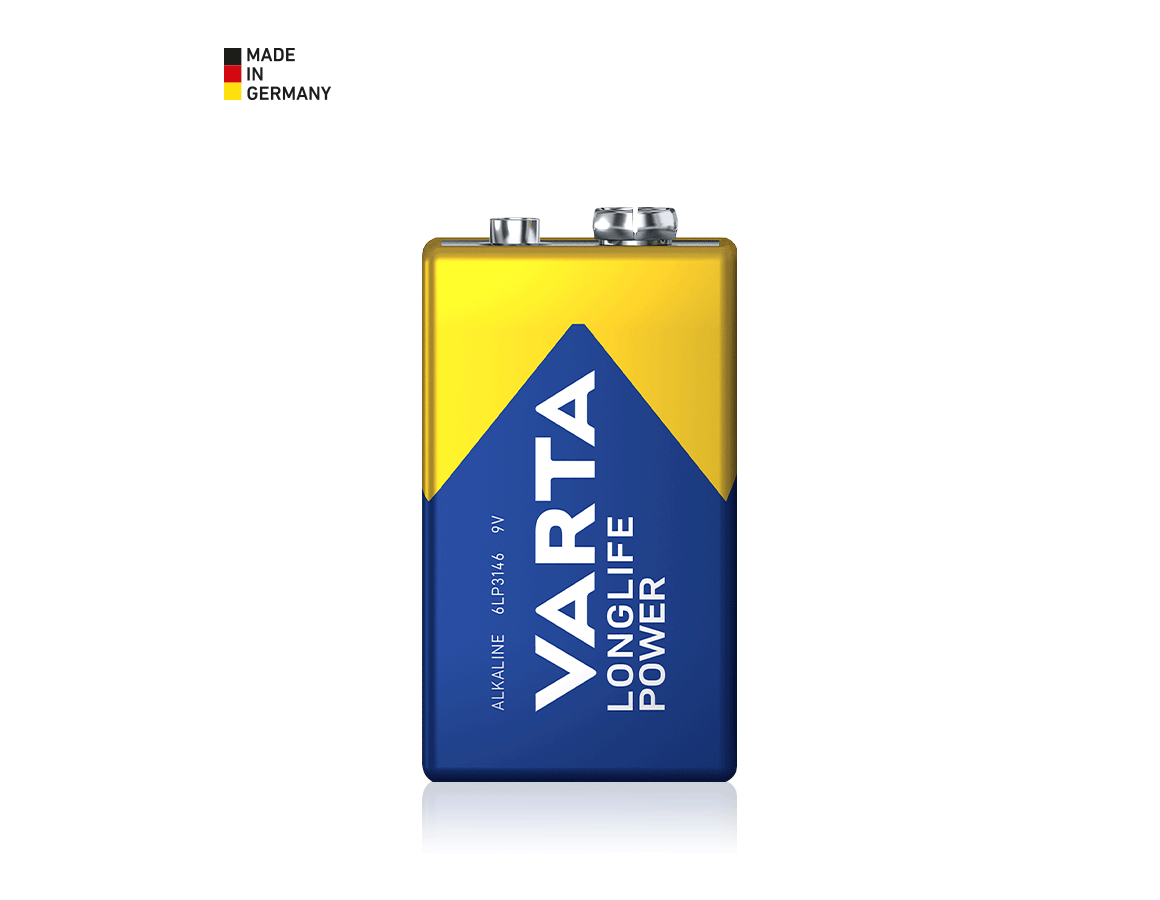 Bedrijfsuitrusting: VARTA 9V-Block Batterijen