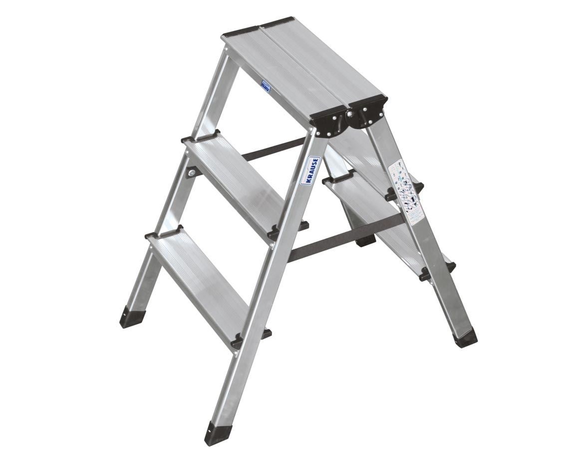 Ladders: KRAUSE Dubbel trapleer (aluminium)