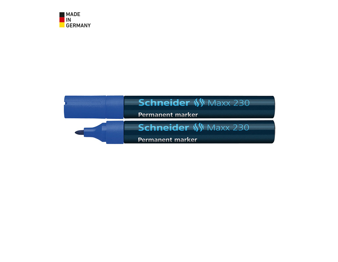 Ecrire | corriger: Marqueur Permanent 230 Schneider + bleu