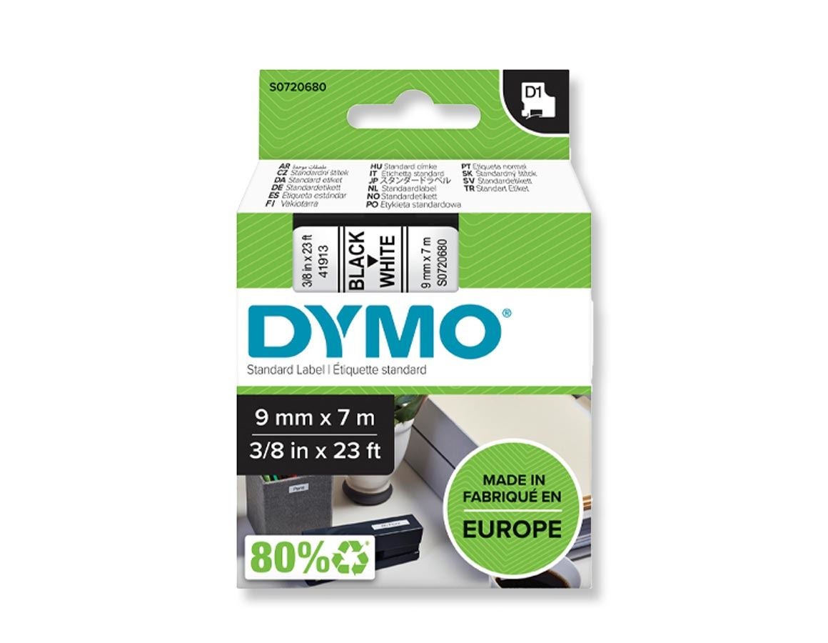 Kantoorapparatuur: DYMO D1 labeltape, 9 mm + wit/zwart