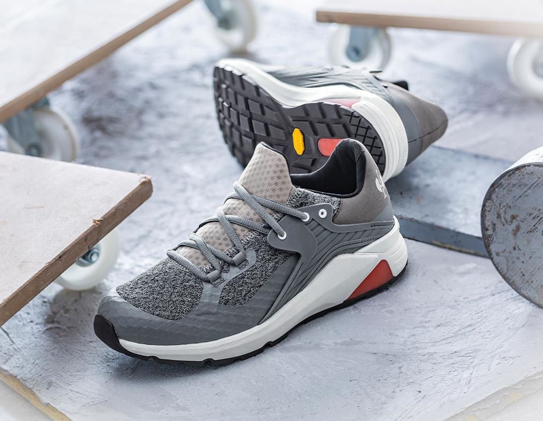 O1: e.s. O1 Chaussures de travail Pietas + gris tourterelle/ciment
