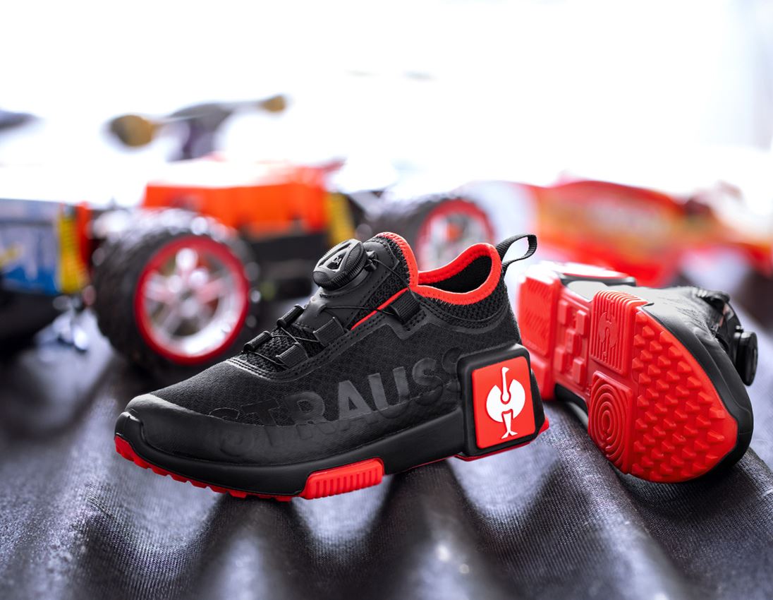 Schoenen: Allroundschoenen e.s. Etosha, kinderen + zwart/strauss rood 1