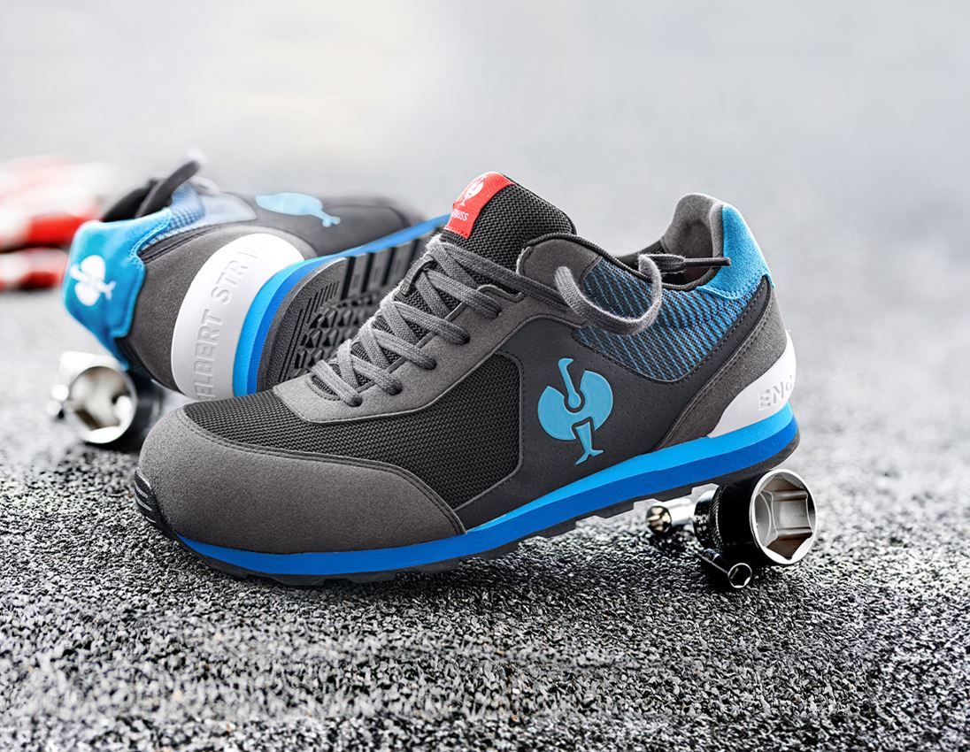 S1: S1 Chaussures basses de sécurité e.s. Sirius II + graphite/bleu gentiane