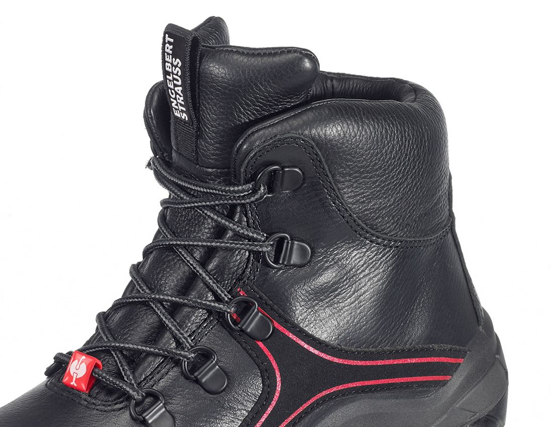 Charpentier / Couvreur_Chaussures: S3 e.s. Chaussures hautes de sécurité Matar + noir/rouge 2