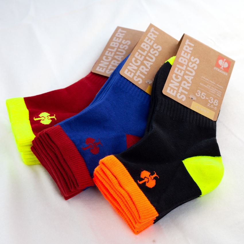 Accessoires: e.s. Chaussettes Allround Classic light/mid, enfa. + noir/jaune fluo 2