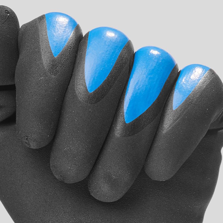 Gecoate: Nitrilschuim handschoenen Flexible Pro + blauw/grijs-melange 2