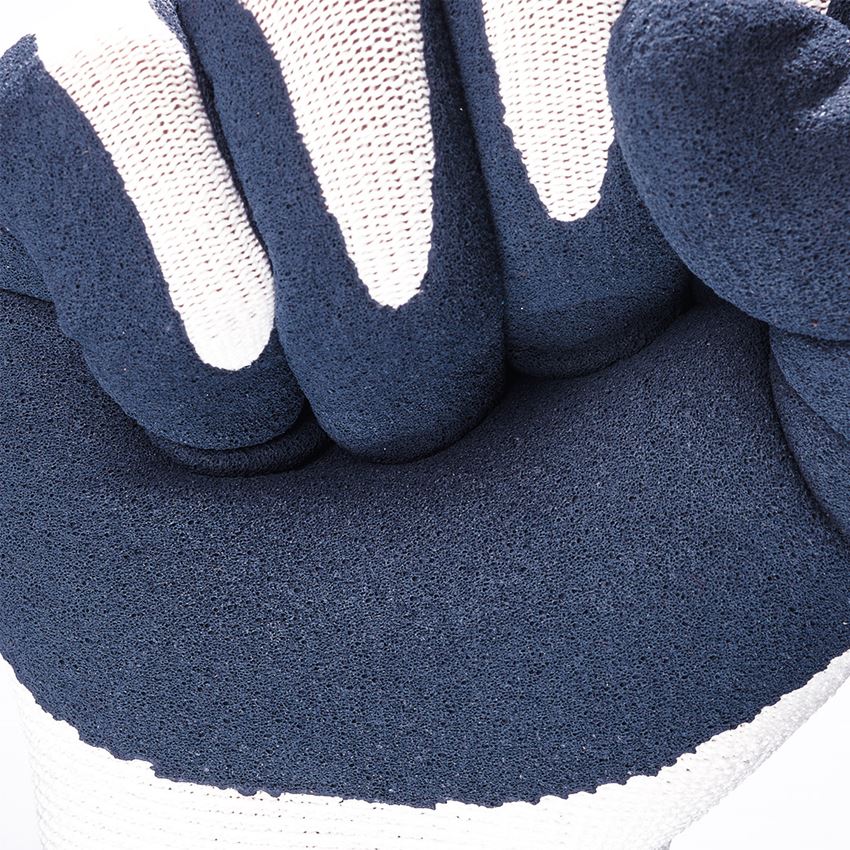 Gecoate: e.s. Latexschuim-handschoenen recycled, 3 paar + blauw/wit 2