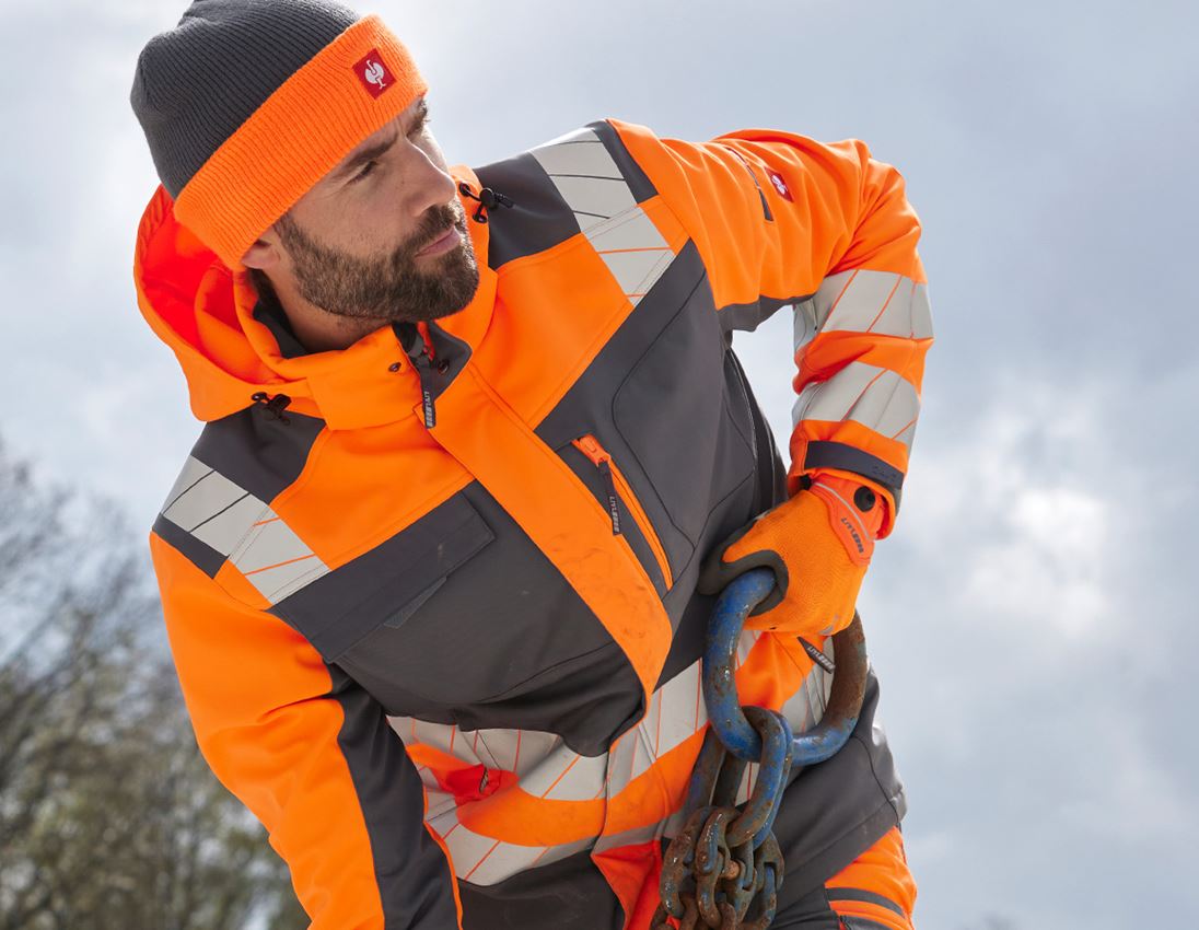 Revêtement: Gants hybrides e.s.motion 24/7 + orange fluo/anthracite 2