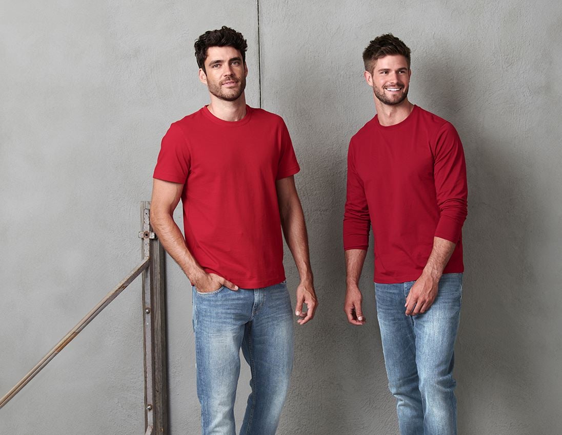 Bovenkleding: e.s. T-Shirt cotton + vuurrood 1