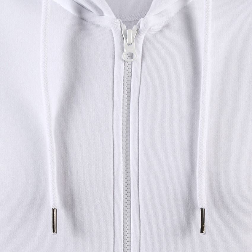 Bovenkleding: e.s. Hoody-Sweatjack poly cotton + wit 2
