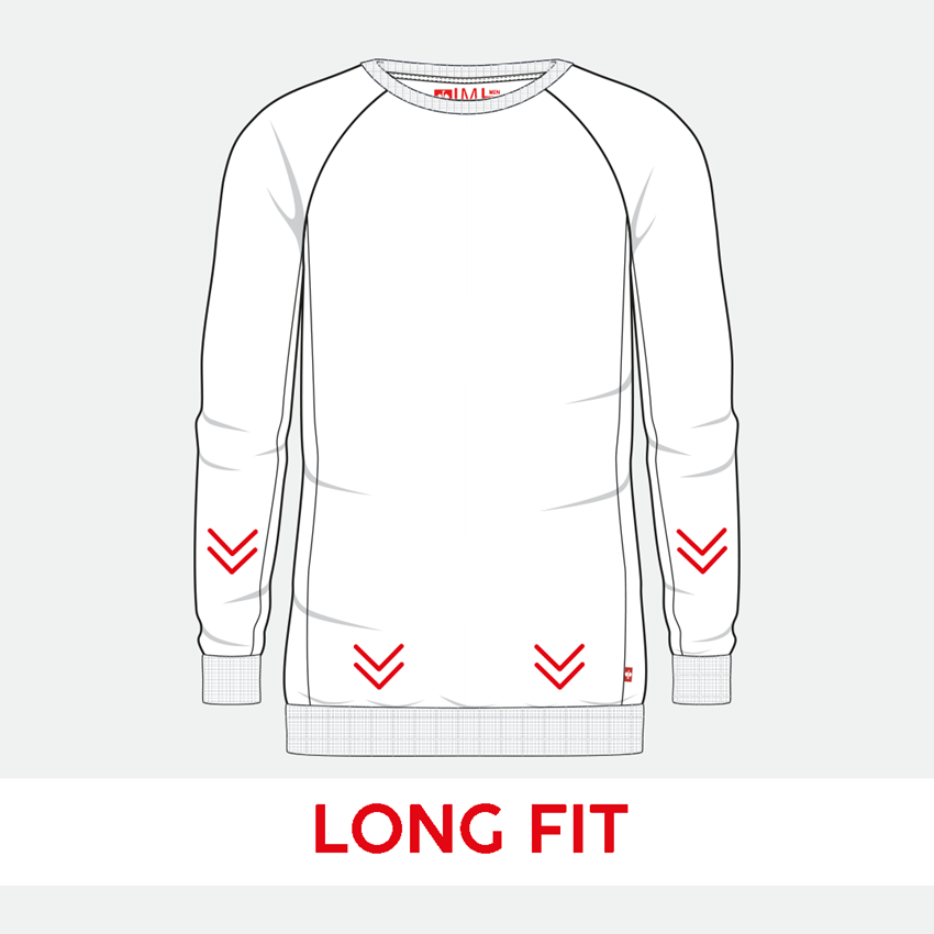 Bovenkleding: e.s. Sweatshirt cotton stretch, long fit + moddergroen 2