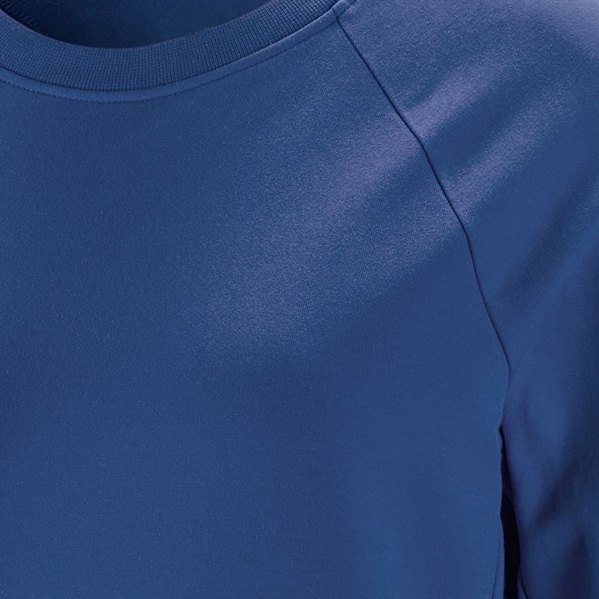 Hauts: e.s. Sweatshirt cotton stretch, femmes + bleu alcalin 2