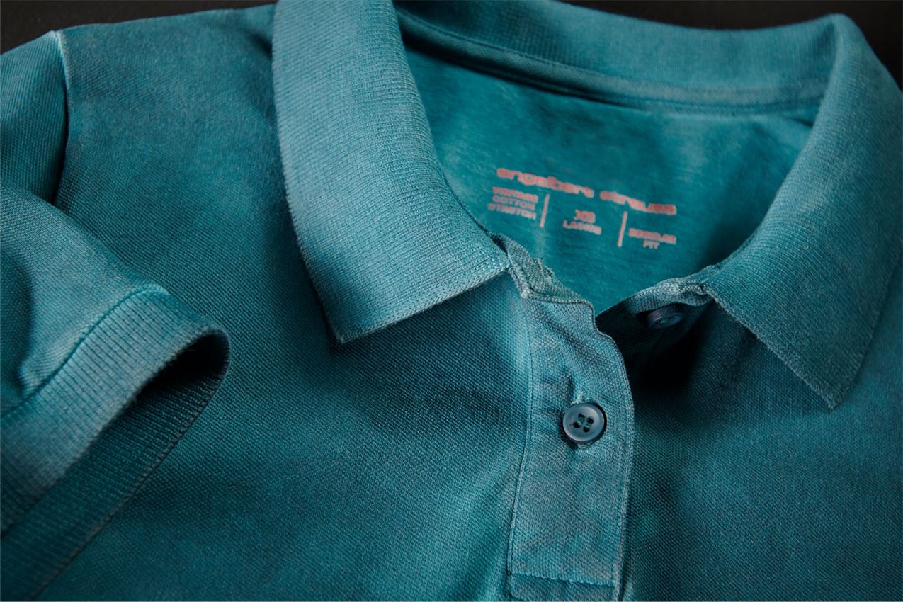 Schreiner / Tischler: e.s. Polo-Shirt vintage cotton stretch, Damen + dunkelcyan vintage 2