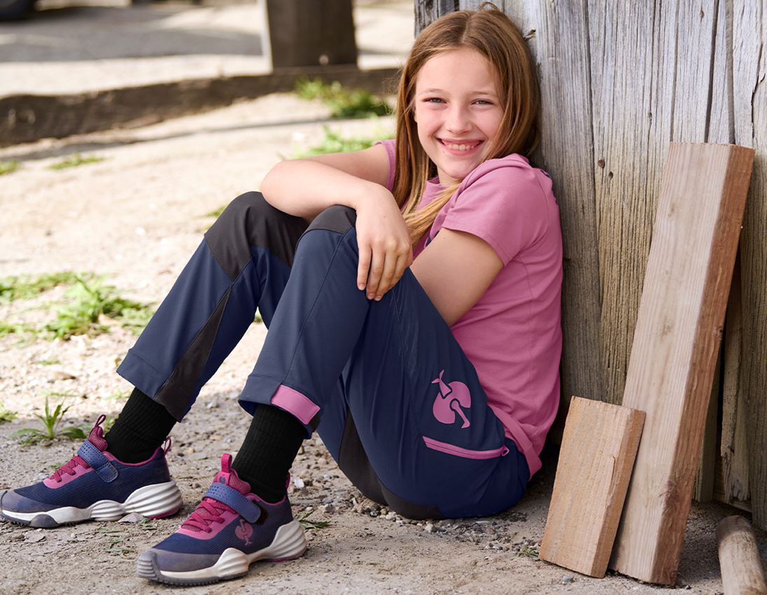 Bovenkleding: T-Shirt e.s.trail, kinderen + tarapink/diepblauw 4