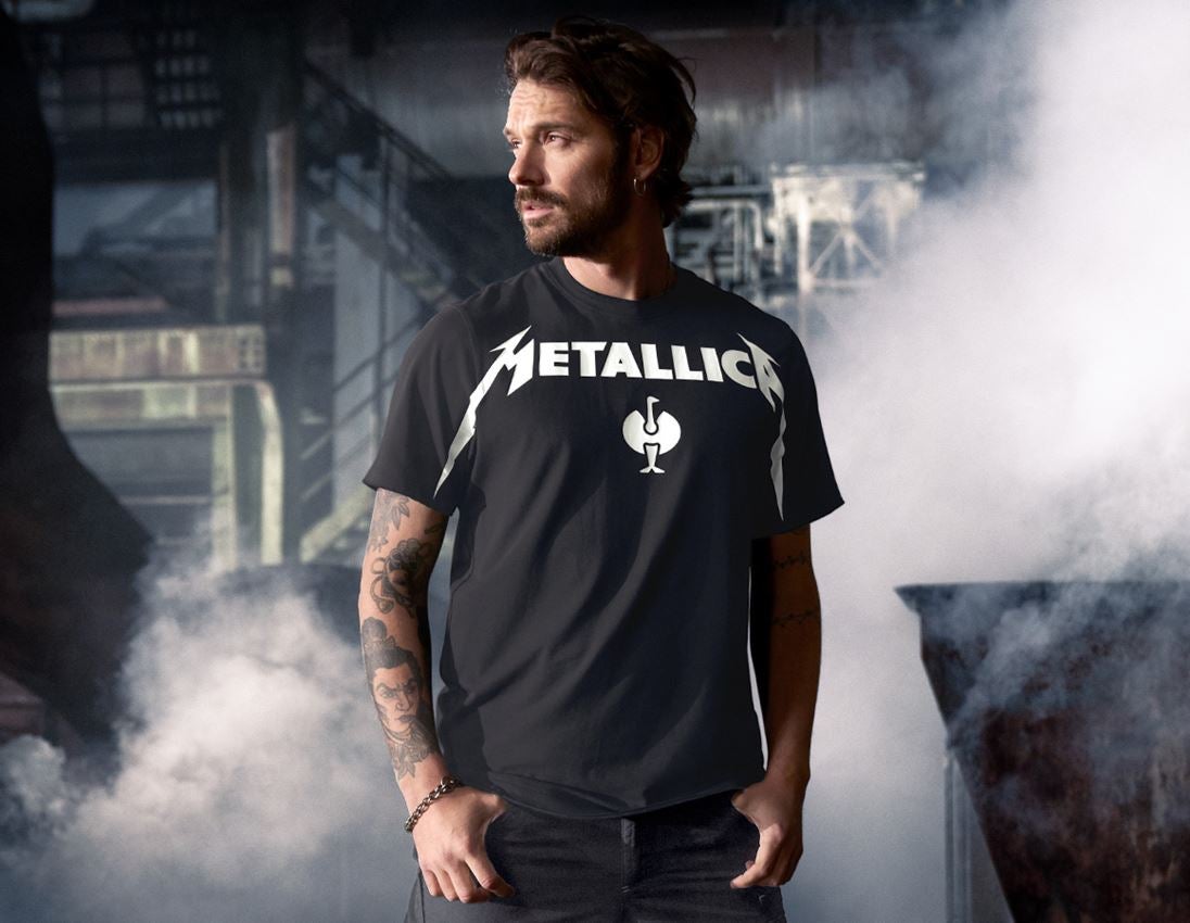 Collaborations: Metallica cotton tee + noir