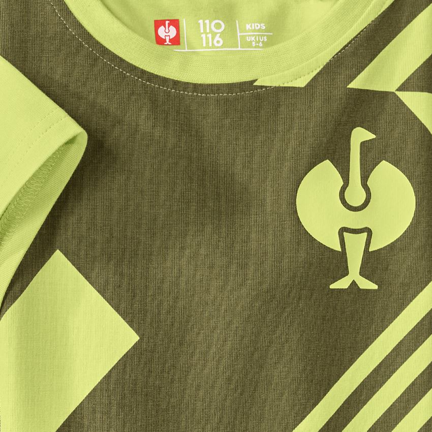 Thèmes: T-Shirt e.s.trail graphic, enfants + vert genévrier/vert citron 2