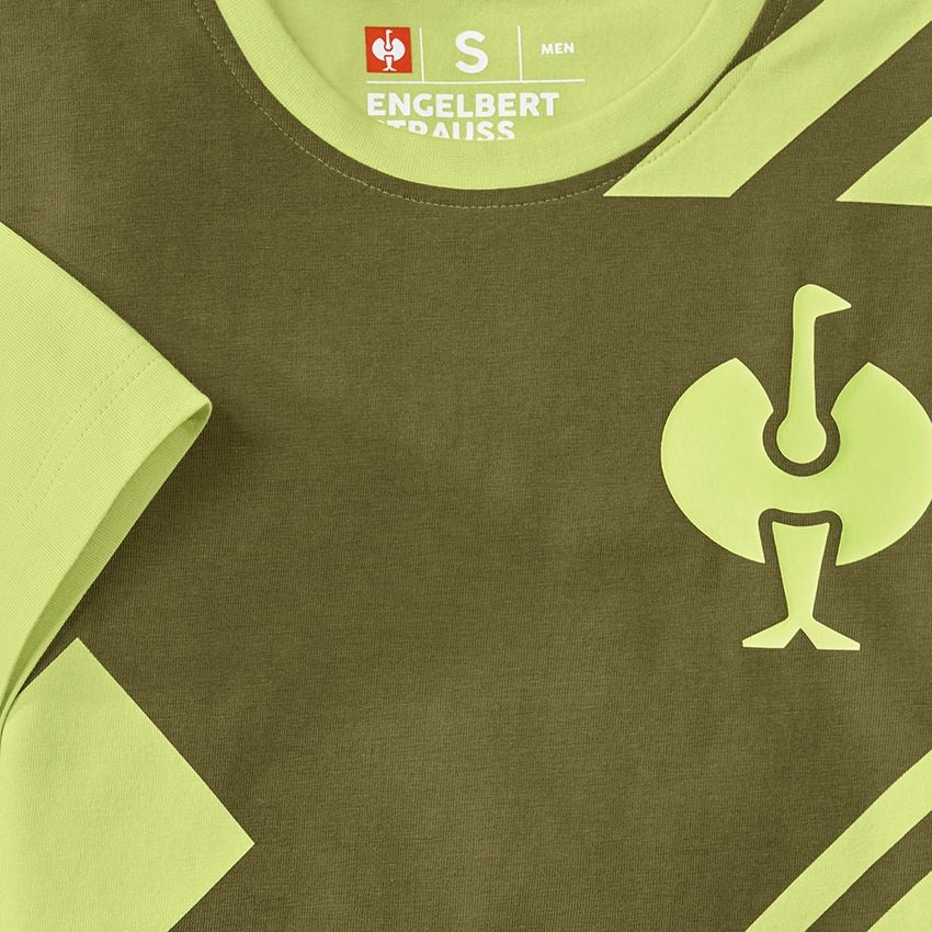 Bovenkleding: T-Shirt e.s.trail graphic + jeneverbesgroen/limegroen 2