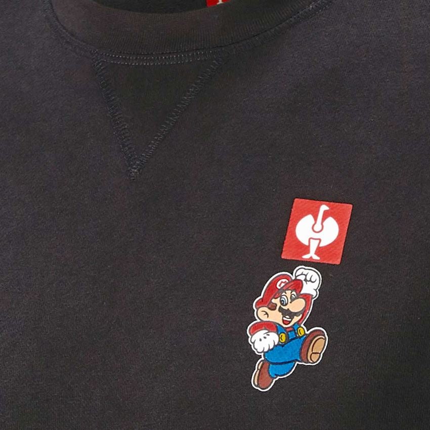 Bovenkleding: Super Mario sweatshirt, heren + zwart 2