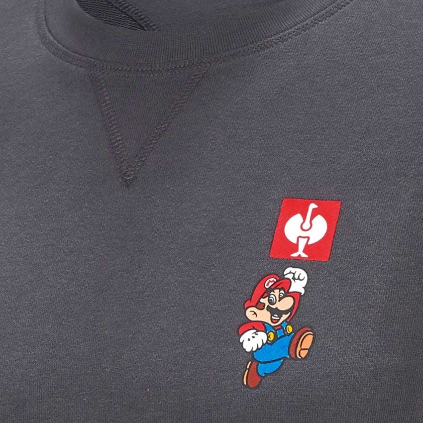Bovenkleding: Super Mario sweatshirt, heren + antraciet 2