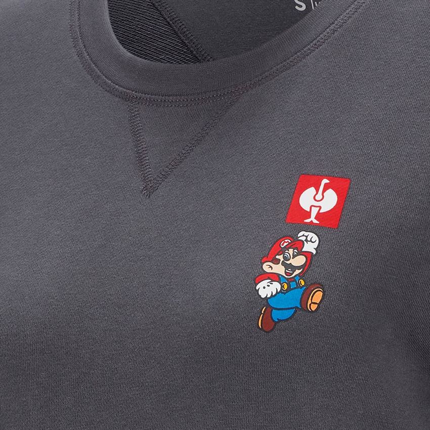 Samenwerkingen: Super Mario sweatshirt, dames + antraciet 2