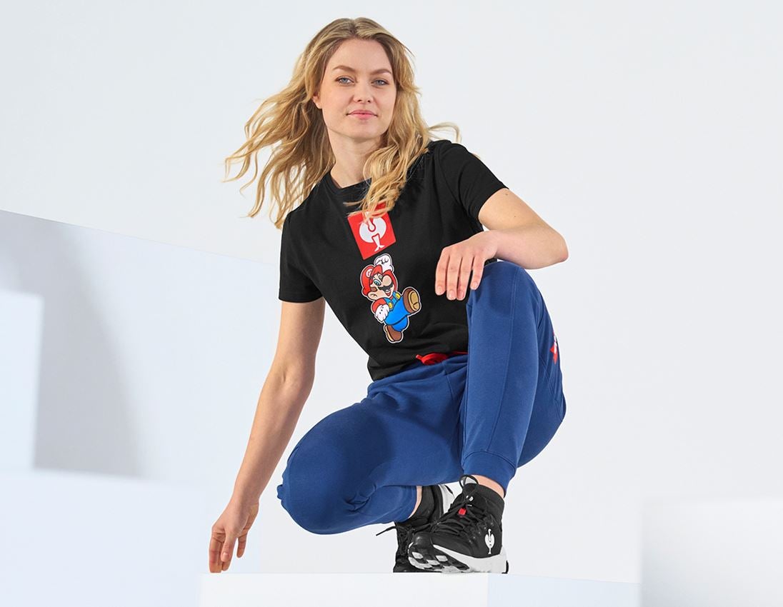Collaborations: Super Mario T-Shirt, femmes + noir 1