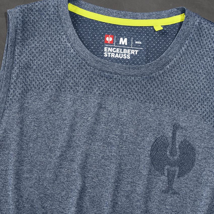 Bovenkleding: Athletic shirt seamless e.s.trail + diepblauw melange 2