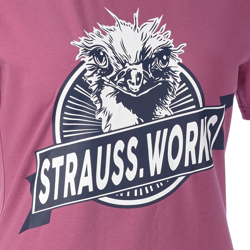 Hauts: e.s. T-shirt strauss works, femmes + rose tara 2
