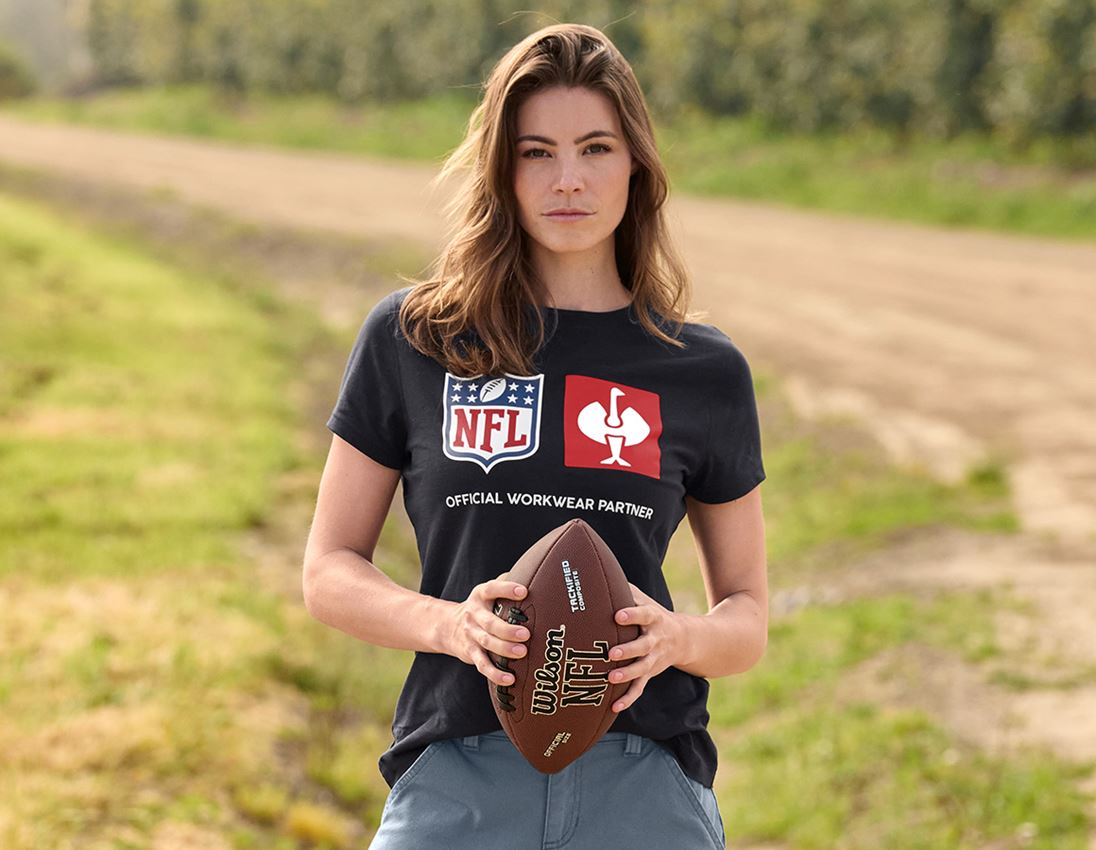 Samenwerkingen: NFL T-Shirt cotton, ladies + zwart 2