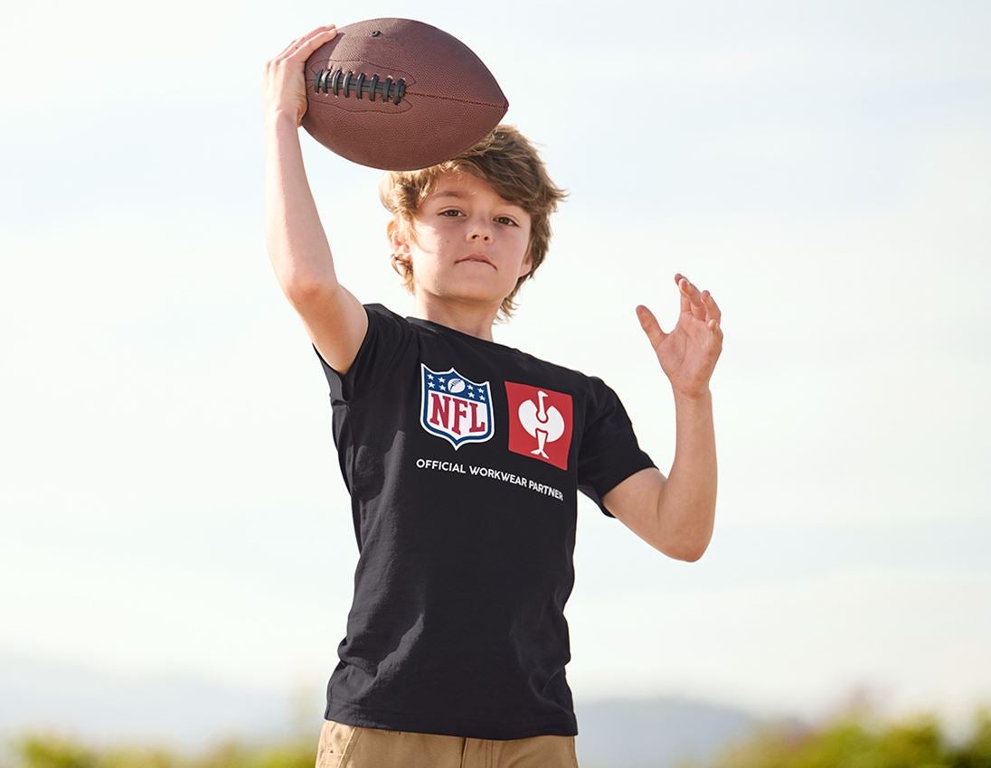 Samenwerkingen: NFL T-Shirt cotton, kids + zwart 1