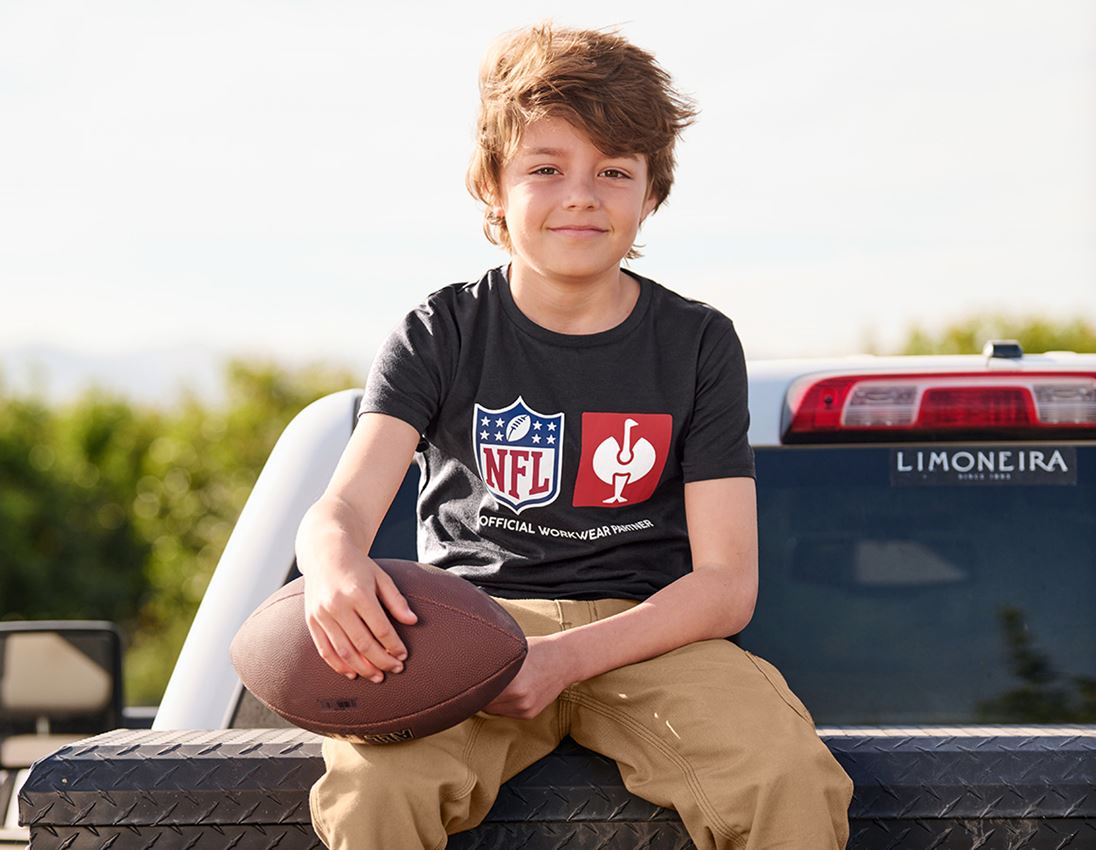 Kollaborationen: NFL T-Shirt cotton, kids + schwarz 3