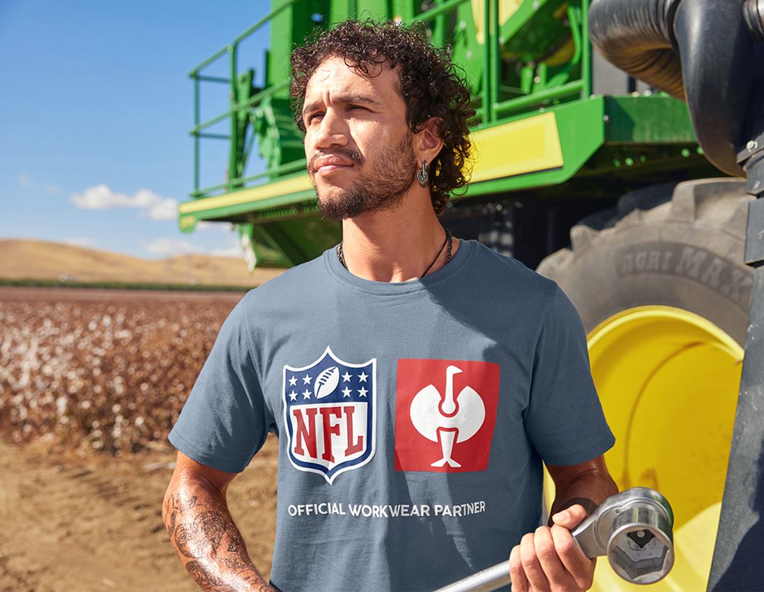 Vêtements: NFL T-Shirt cotton + bleu oxyde 1