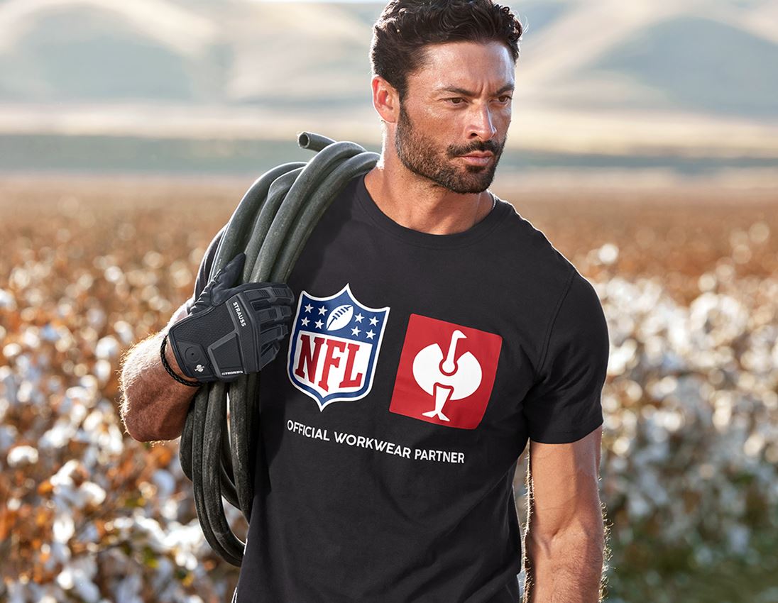 Samenwerkingen: NFL T-Shirt cotton + zwart 1