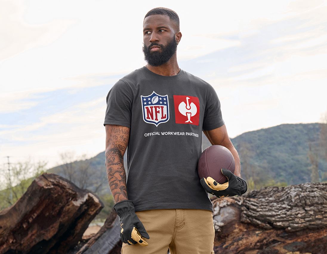 Vêtements: NFL T-Shirt cotton + gris carbone