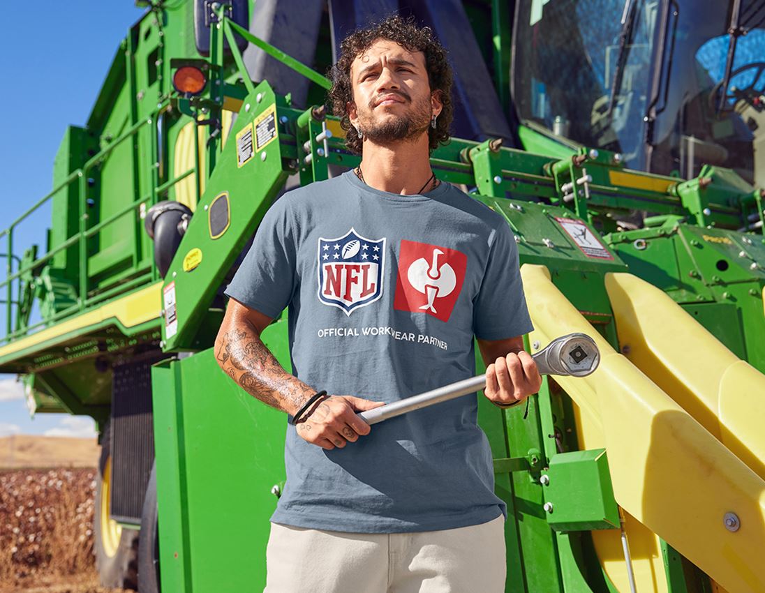 Collaborations: NFL T-Shirt cotton + bleu oxyde