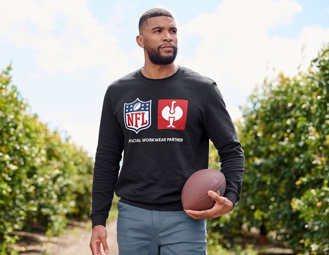 Samenwerkingen: NFL Sweatshirt cotton + zwart 1