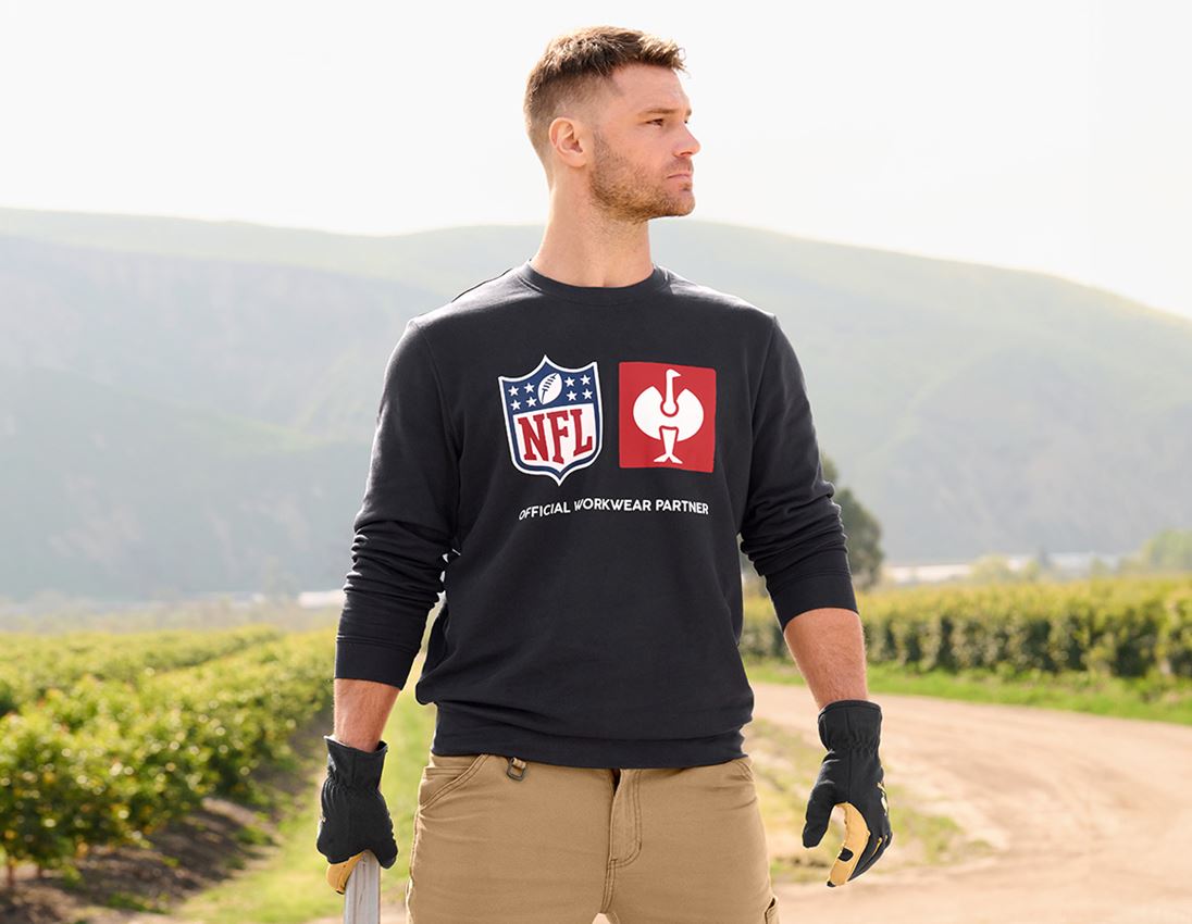 Samenwerkingen: NFL Sweatshirt cotton + zwart 2