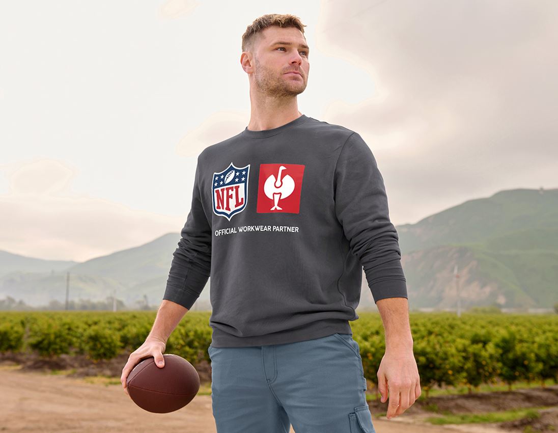 Samenwerkingen: NFL Sweatshirt cotton + carbongrijs