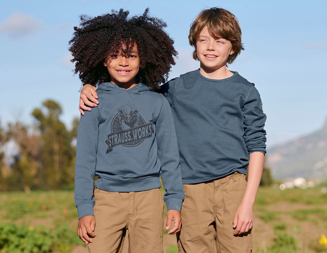 Bovenkleding: Hoody-Sweatshirt e.s.iconic works, kinderen + oxideblauw 3