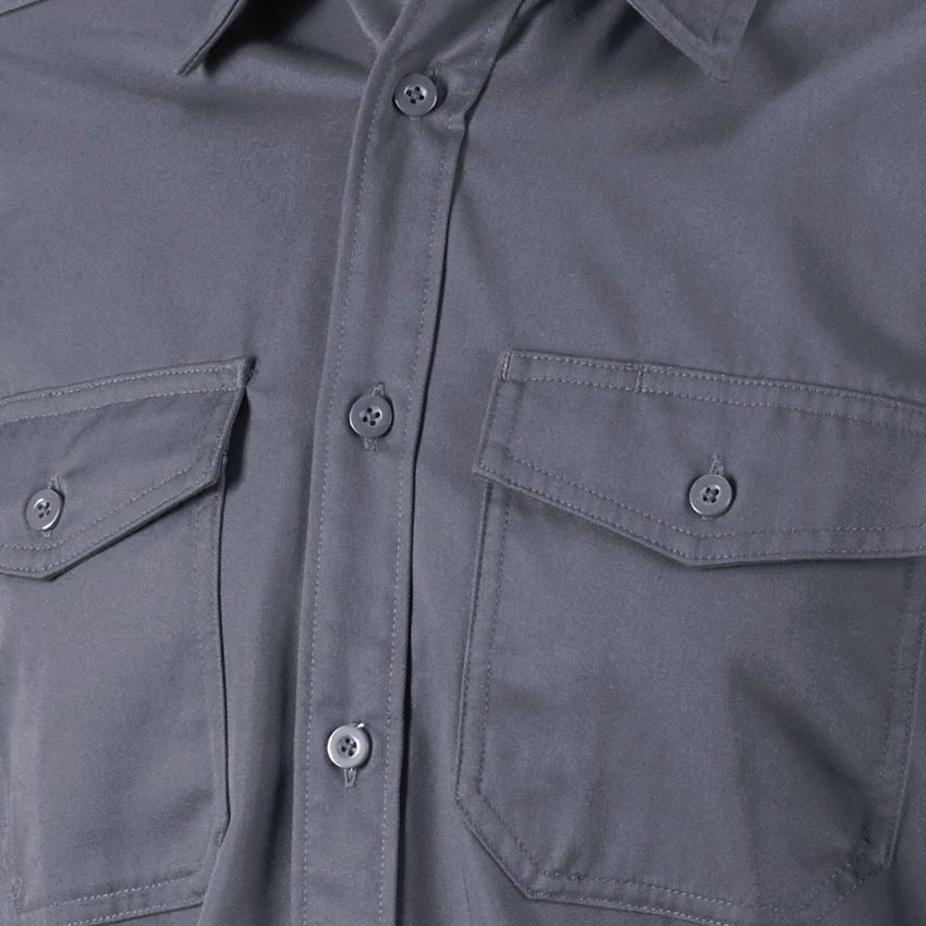 Shirts & Co.: Arbeitshemd e.s.classic, langarm + grau 2