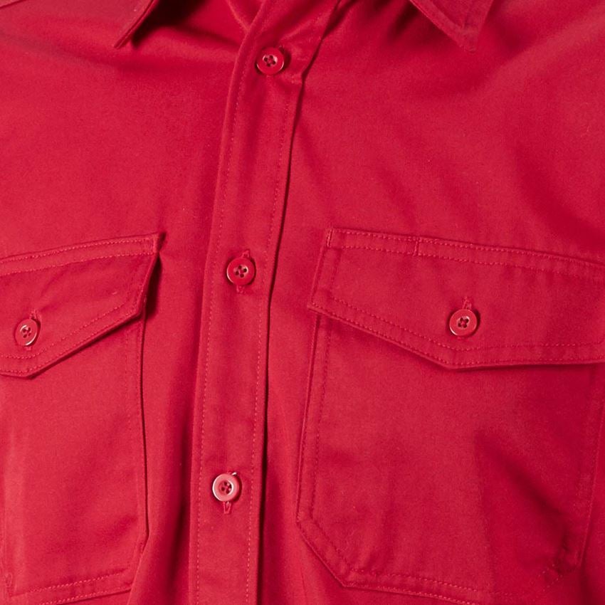 Schrijnwerkers / Meubelmakers: Werkhemden e.s.classic, lange mouw + rood 2