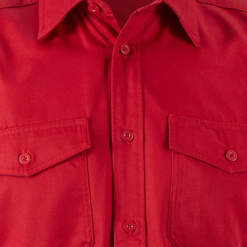 Shirts & Co.: Arbeitshemd e.s.classic, kurzarm + rot 2