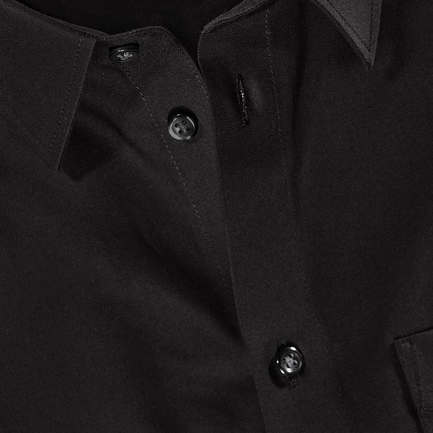 Bovenkleding: e.s. Business overhemd cotton stretch, comfort fit + zwart 3