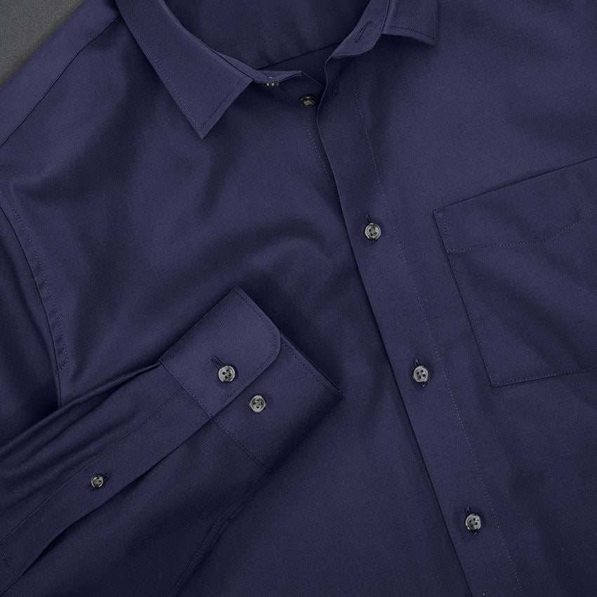 Onderwerpen: e.s. Business overhemd cotton stretch, regular fit + donkerblauw 3