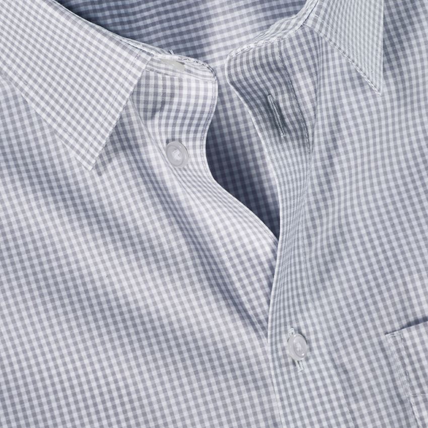 Bovenkleding: e.s. Business overhemd cotton stretch, regular fit + nevelgrijs geruit 3